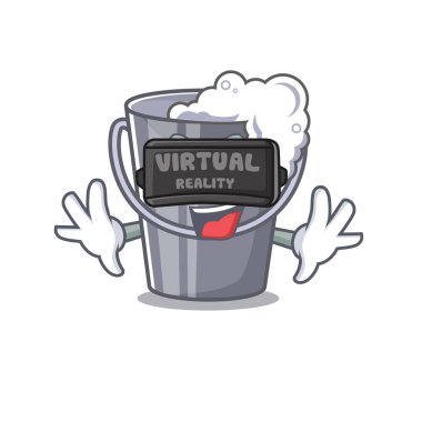Karakter şeklinde sanal gerçeklik sabunlu su