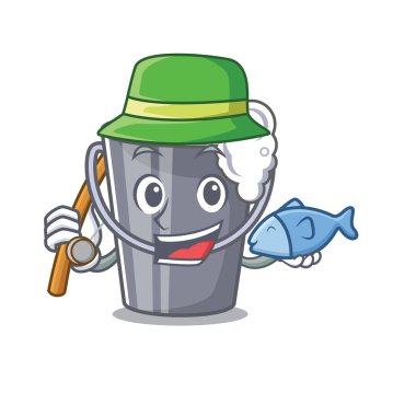Karakter şeklinde balıkçılık sabunlu su