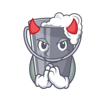 Karakter şeklinde Şeytan sabunlu su