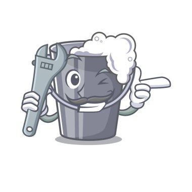 Bir karikatür şişesimekanik sabunlu su