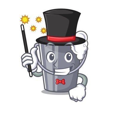 Bir karikatür şişesinde Sihirbaz sabunlu su