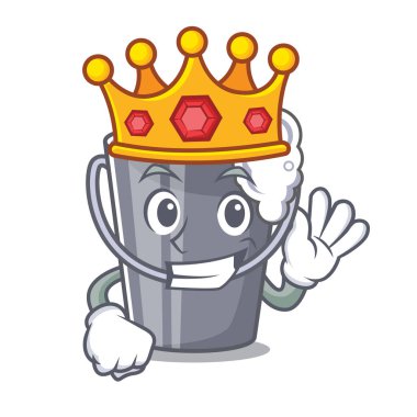 Bir karikatür şişesinde Kral sabunlu su