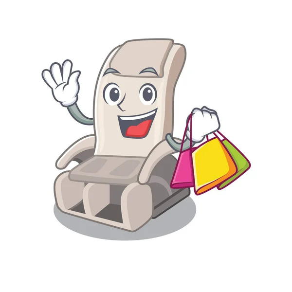 Compras silla de masaje en la forma de la mascota — Vector de stock