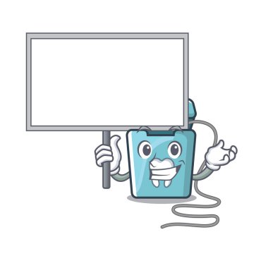 Karakter ile izole tahta diş ipi getirin