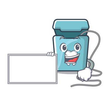 Karakter ile izole kurulu diş ipi ile