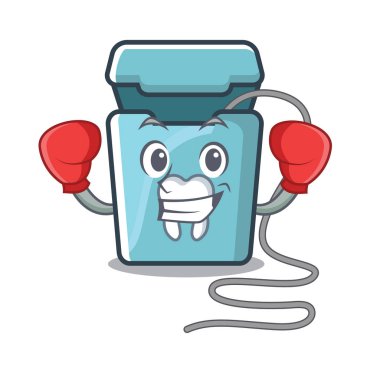 Boks diş ipi karakteri ile izole