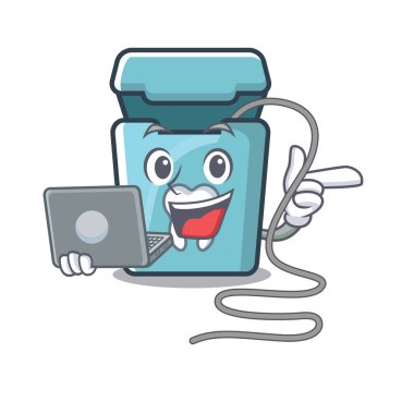 Karakter ile yalıtılmış dizüstü diş ipi ile