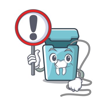 Karakter ile izole diş ipi işareti ile