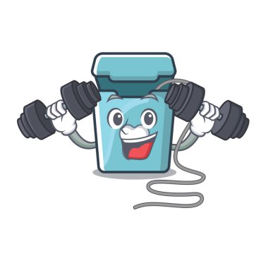 Karakter ile izole Fitness diş ipi