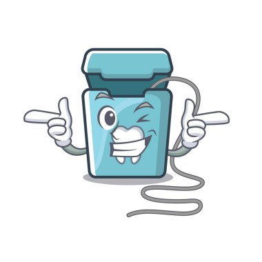 Karikatür şeklinde Wink diş ipi