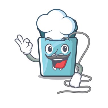 Karikatür şeklinde Şef diş ipi