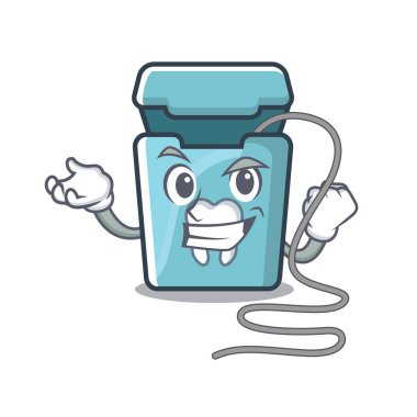 Karikatür şeklinde başarılı diş ipi