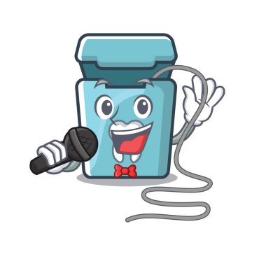 Maskot kutusunda diş ipi şarkı söylüyor