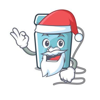 Bir karikatür Santa oyuncak diş ipi