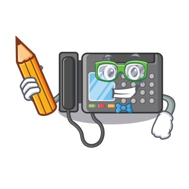 Karakter şeklinde öğrenci Faks makinesi