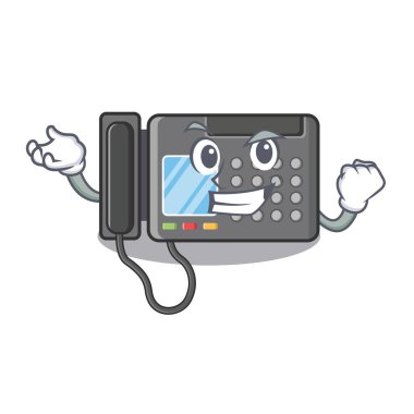 Karakter şeklindeki başarılı Faks makinesi