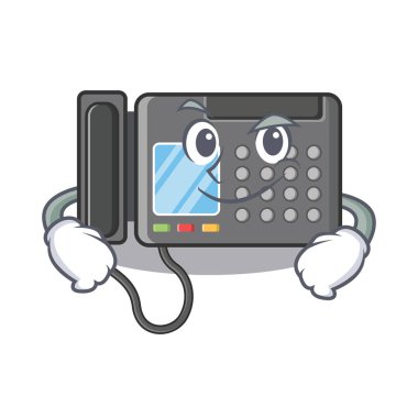 Karakter şeklinde Smirking Faks makinesi