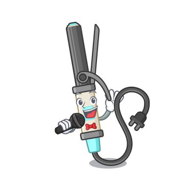 Karikatür şeklinde demir Curling Singing