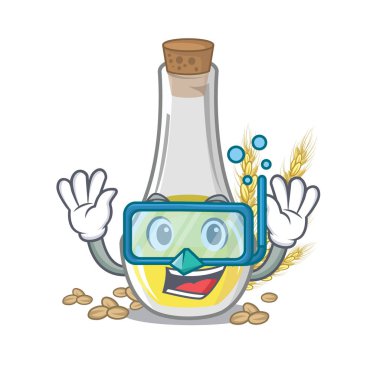 Dalış buğday mikropları yağı maskot şekli