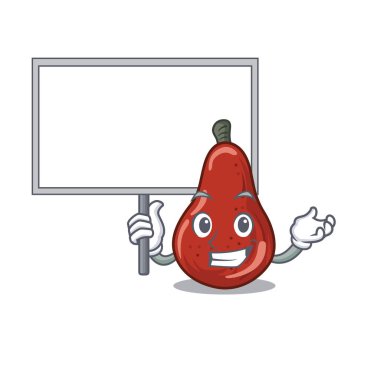 Karakter şeklinde tahta kırmızı armut getirmek