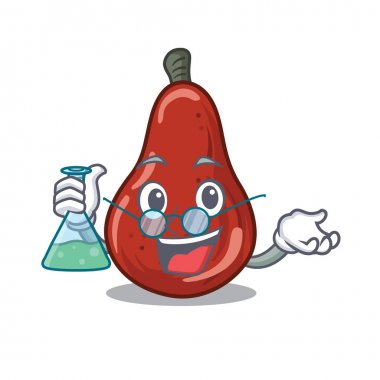 Bir karikatür sepeti Profesör kırmızı armut