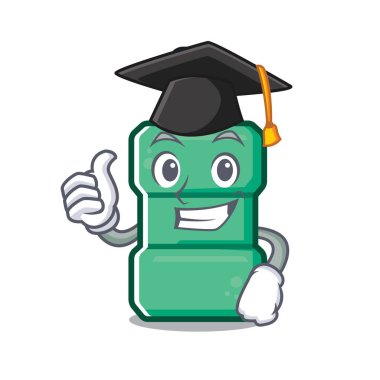 Bir banyoda mezuniyet karikatür ağız yıkama