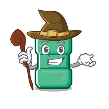 Bir karakter şeklinde cadı ağız yıkama