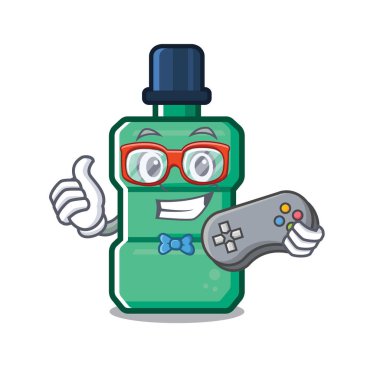 Bir karakter şeklinde Gamer ağız yıkama