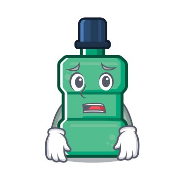 Bir karakter şeklinde korktuğu ağız yıkama