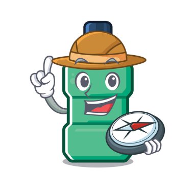 Bir karakter şekli Explorer ağız yıkaması