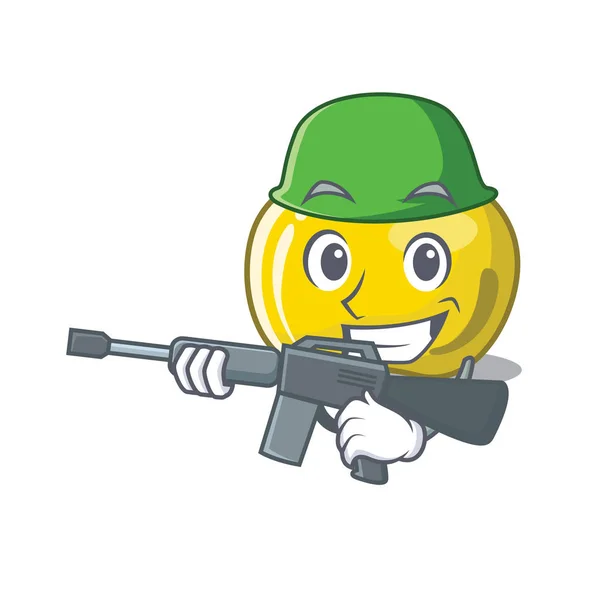 Armádní žlutá jablka, tvar kresleného řezu — Stockový vektor