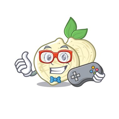 Karakter buzdolabı oyun Jicama meyve