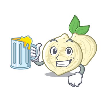 Karakter buzdolabında suyu Jicama meyve ile