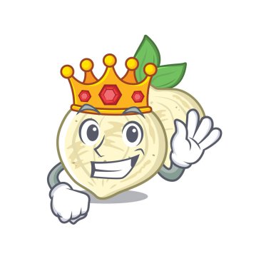 Bir karikatür şeklinde Kral Jicama