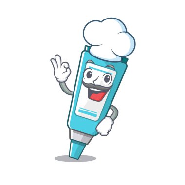 Karikatür ile izole şef merhem