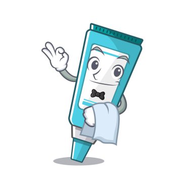 Garson merhem karakter tıp kutusuna yerleştirilen