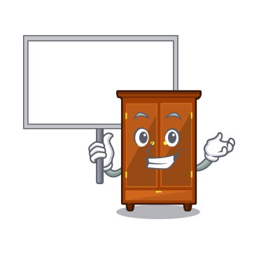 Bir maskot yatak odasında kurulu gardırop getirin