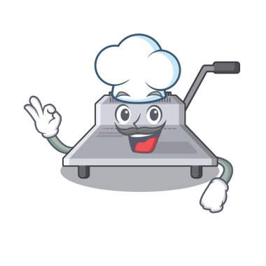 Karikatür şeklinde Şef bağlayıcı makine