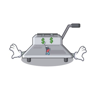 Para göz bağlayıcı makine bir karakter