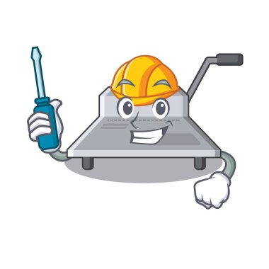 Otomobil bağlayıcı makine bir karakter