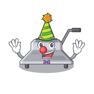 Palyaço bağlayıcı makine bir karakter