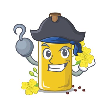 Karikatür ile izole korsan kanola yağı