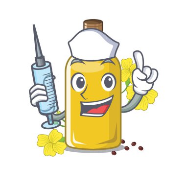 Maskot şeklinde hemşire kanola yağı