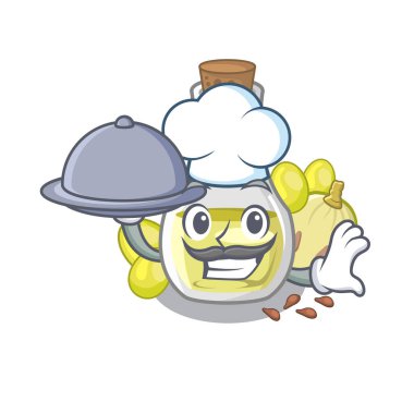 Gıda üzüm tohumu yağı ile Şef maskot şekli