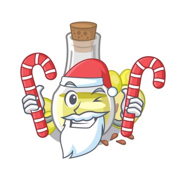 Karakter içinde izole şeker üzüm tohumu yağı ile Santa
