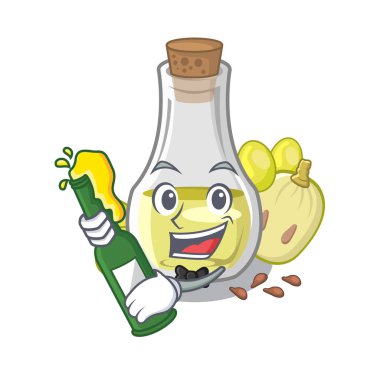 Karakter içinde izole bira üzüm tohumu yağı ile