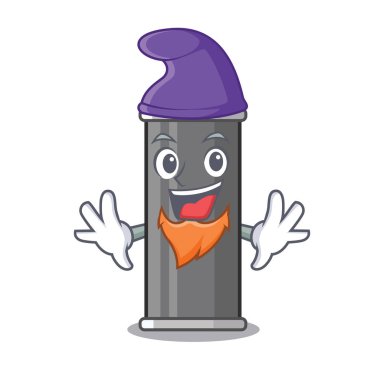 Elf saç spreyi maskot ile izole