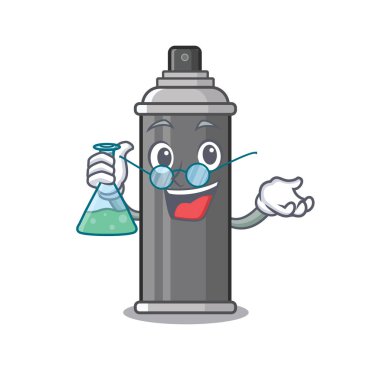 Karikatür şeklinde Profesör saç spreyi