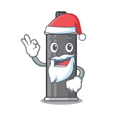 Bir karikatür çanta Santa saç spreyi