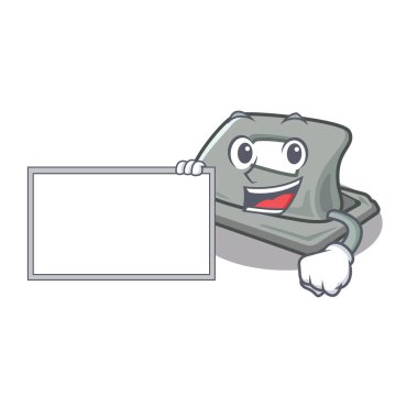 Maskotu masasında kurulu delik zımba ile